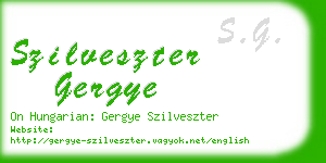 szilveszter gergye business card